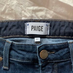 PAIGE Skyline Ankle Peg Jeans Blue Sz 27